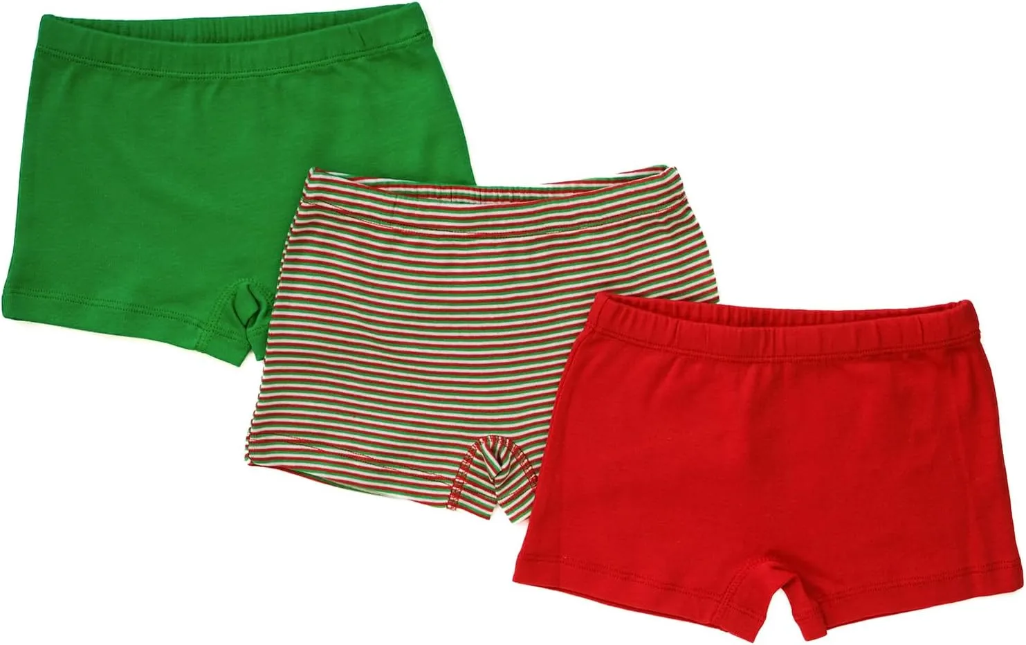 ORGANICKID Girls Organic Cotton Boyshort Cartwheel Shorties Underwear GOTS Certified Kids Toddler Briefs Pack of 3