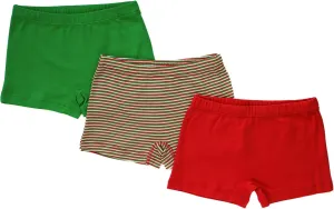 ORGANICKID Girls Organic Cotton Boyshort Cartwheel Shorties Underwear GOTS Certified Kids Toddler Briefs Pack of 3