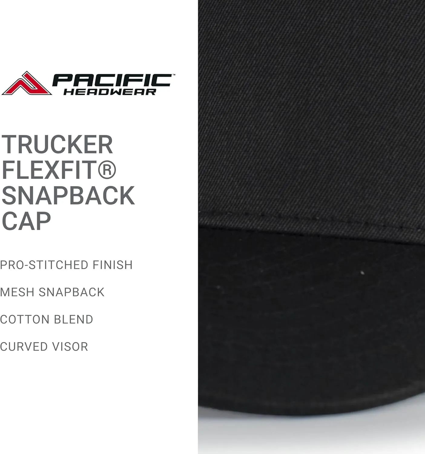 Pacific Headwear Trucker Flexfit Snapback Cap