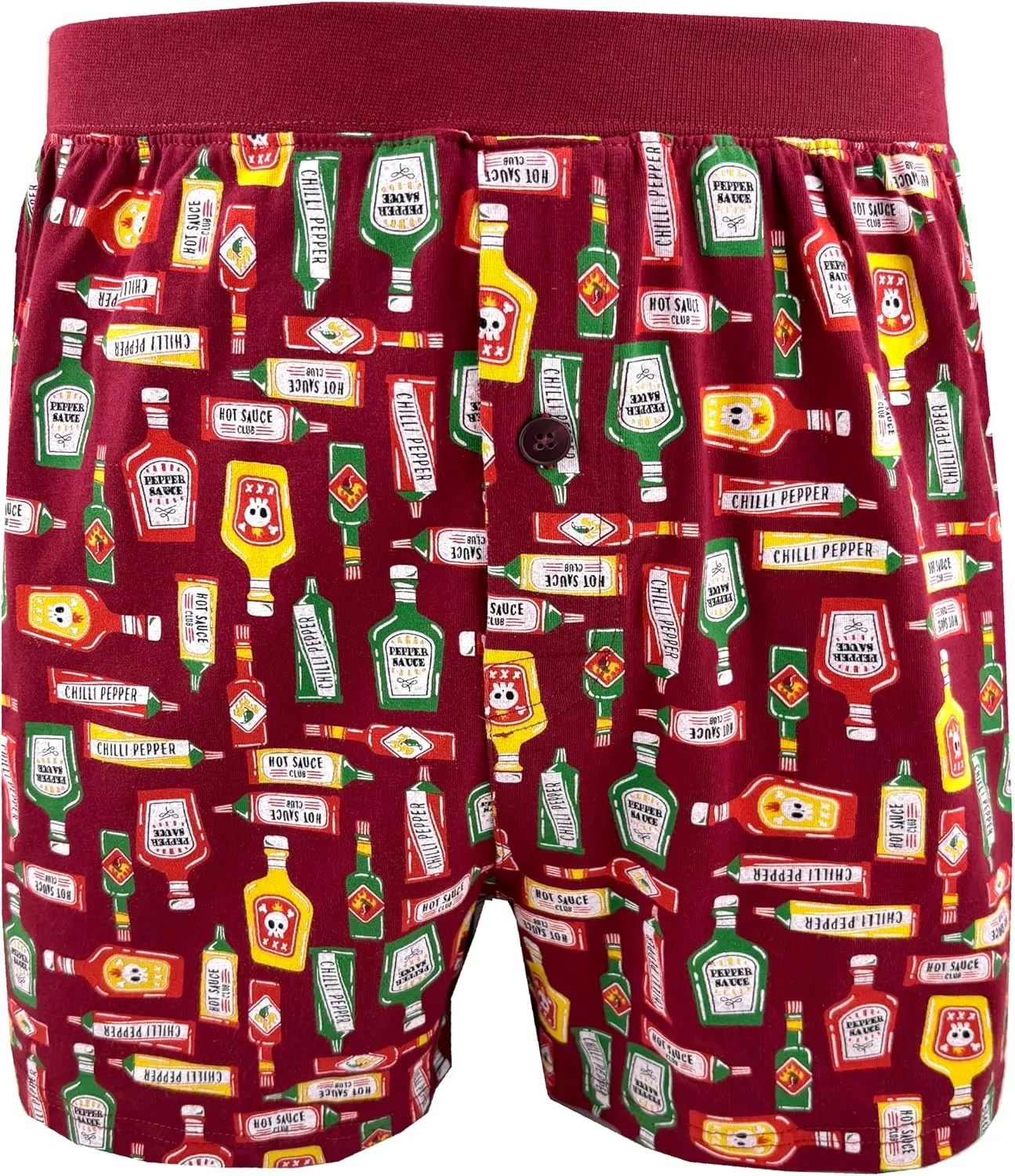 ROCK ATOLL Men's Comfy Loose Relaxed Soft Cotton Knit Unusual Novelty Print PJ Lounge Shorts