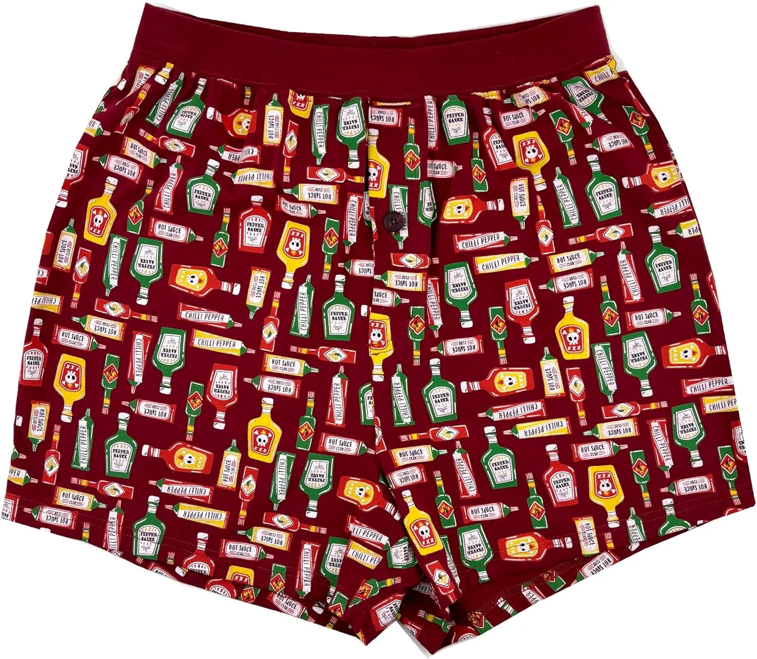 ROCK ATOLL Men's Comfy Loose Relaxed Soft Cotton Knit Unusual Novelty Print PJ Lounge Shorts