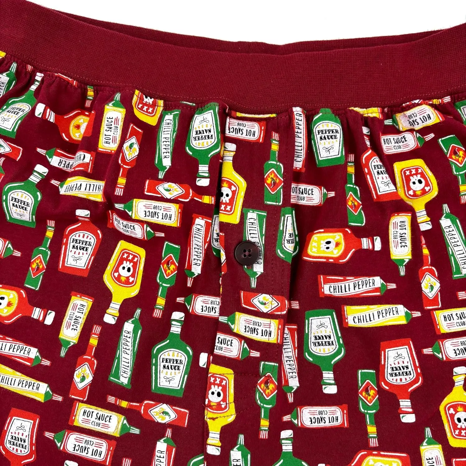 ROCK ATOLL Men's Comfy Loose Relaxed Soft Cotton Knit Unusual Novelty Print PJ Lounge Shorts