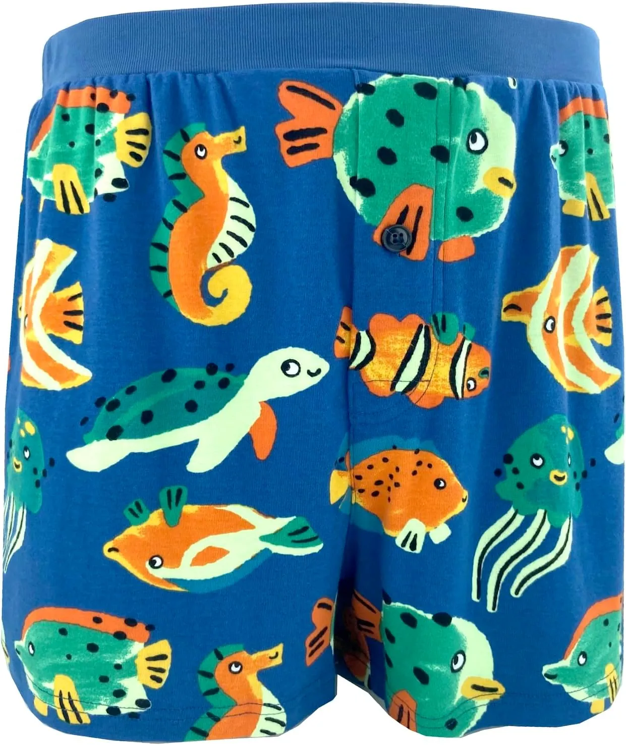 ROCK ATOLL Men's Comfy Loose Relaxed Soft Cotton Knit Unusual Novelty Print PJ Lounge Shorts