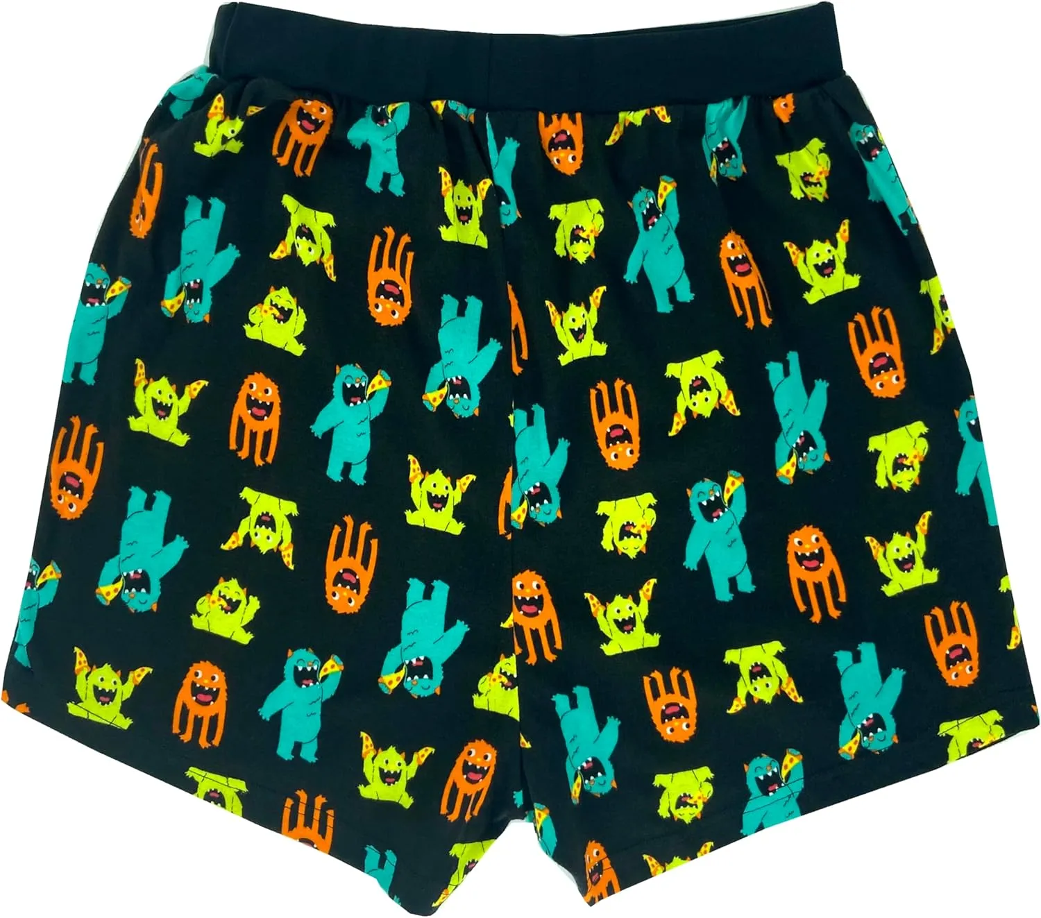 ROCK ATOLL Men's Soft Stretchy Relaxed Fit Patterned Cotton Jersey Knit Sleep Pajama Shorts