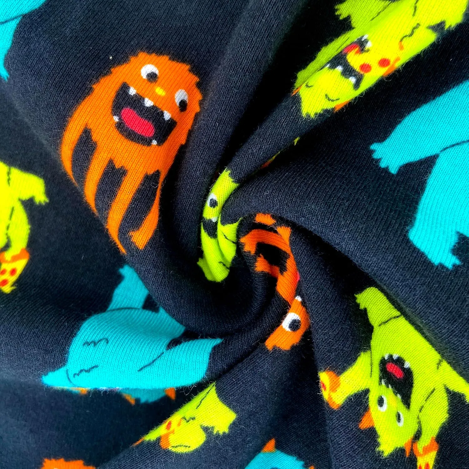 ROCK ATOLL Men's Soft Stretchy Relaxed Fit Patterned Cotton Jersey Knit Sleep Pajama Shorts