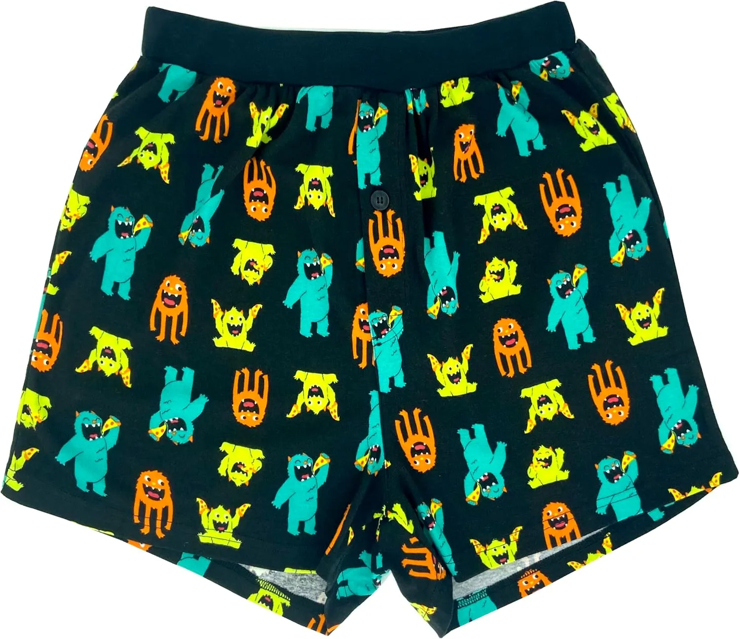 ROCK ATOLL Men's Soft Stretchy Relaxed Fit Patterned Cotton Jersey Knit Sleep Pajama Shorts