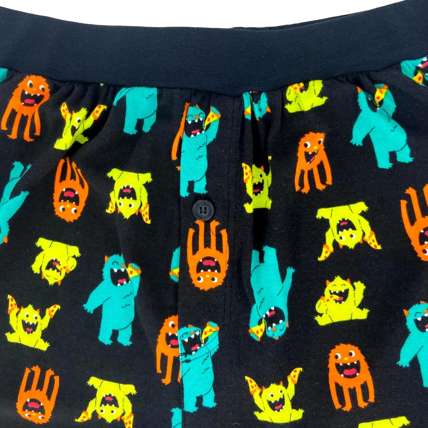 ROCK ATOLL Men's Soft Stretchy Relaxed Fit Patterned Cotton Jersey Knit Sleep Pajama Shorts