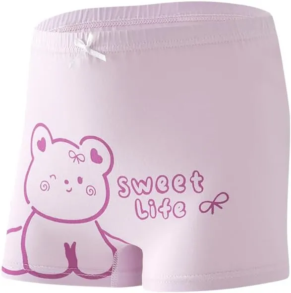 Ruby&Tang Little Girls Cotton panties Toddler Panty Underwear kids Boyshort briefs 2-4years (4-pack)