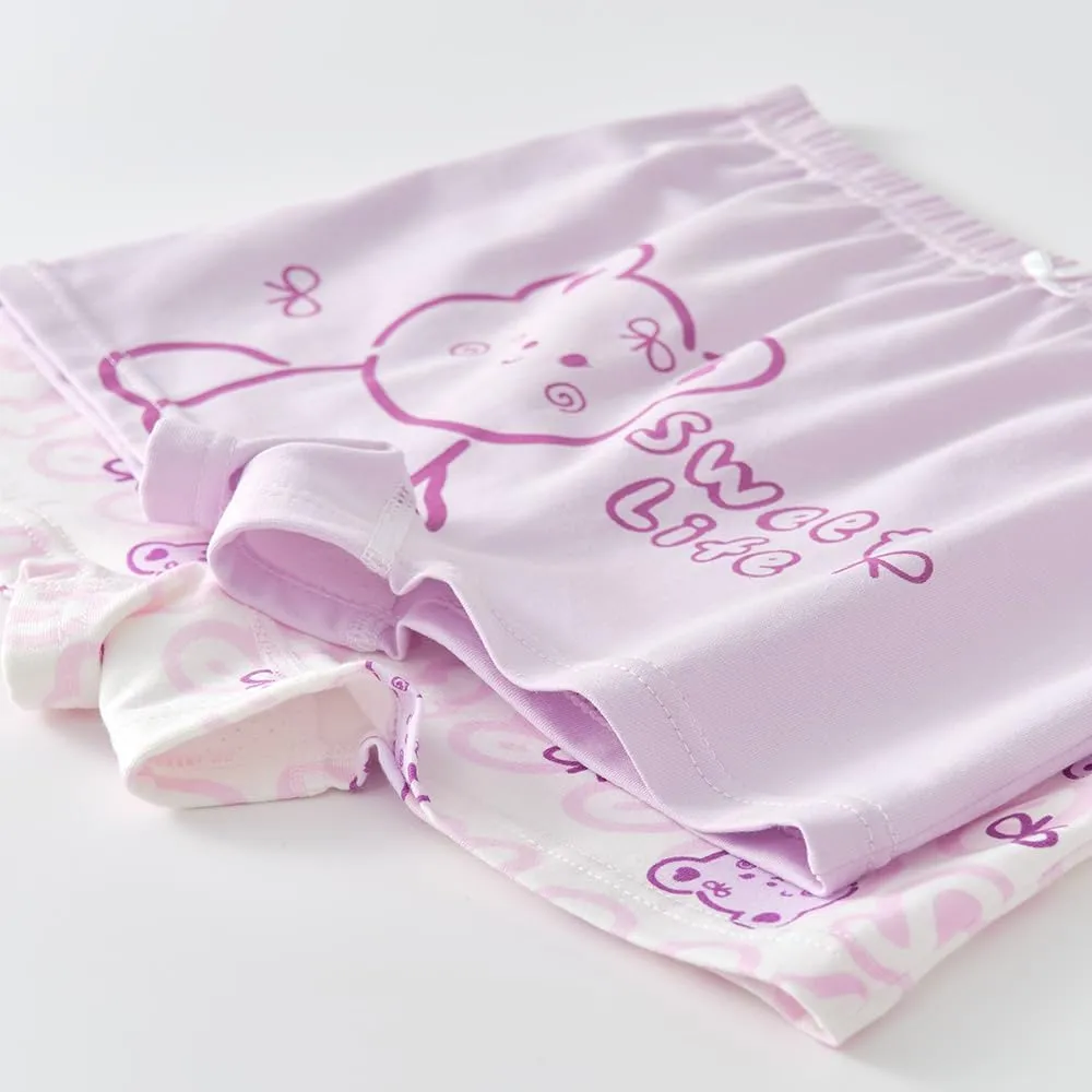 Ruby&Tang Little Girls Cotton panties Toddler Panty Underwear kids Boyshort briefs 2-4years (4-pack)