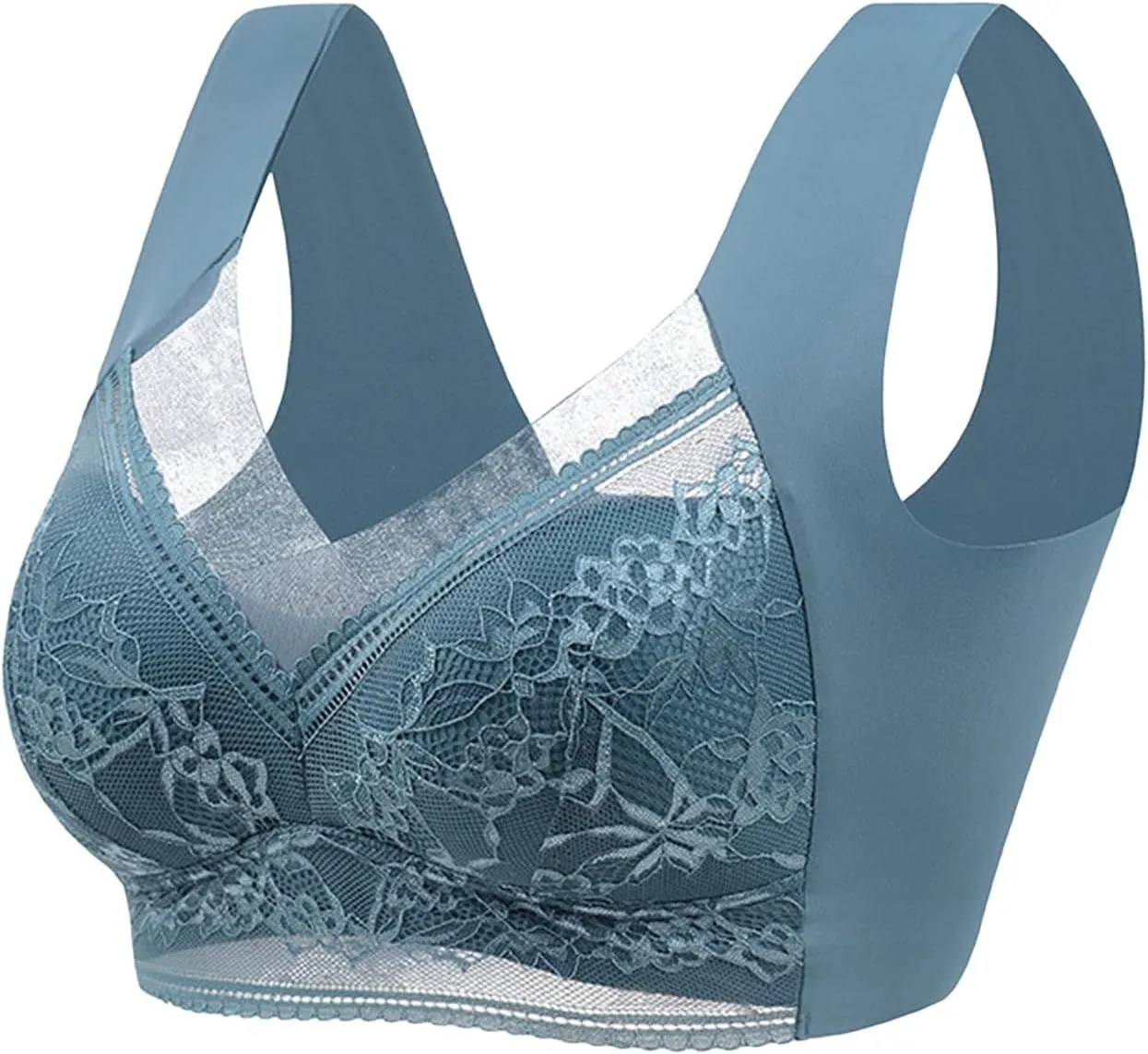 Sarapick Lift Bra Anti-Sagging Bralette Breathable Lace Bras Wireless Posture Support Bra Seamless Sexy Bralettes