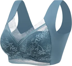 Sarapick Lift Bra Anti-Sagging Bralette Breathable Lace Bras Wireless Posture Support Bra Seamless Sexy Bralettes