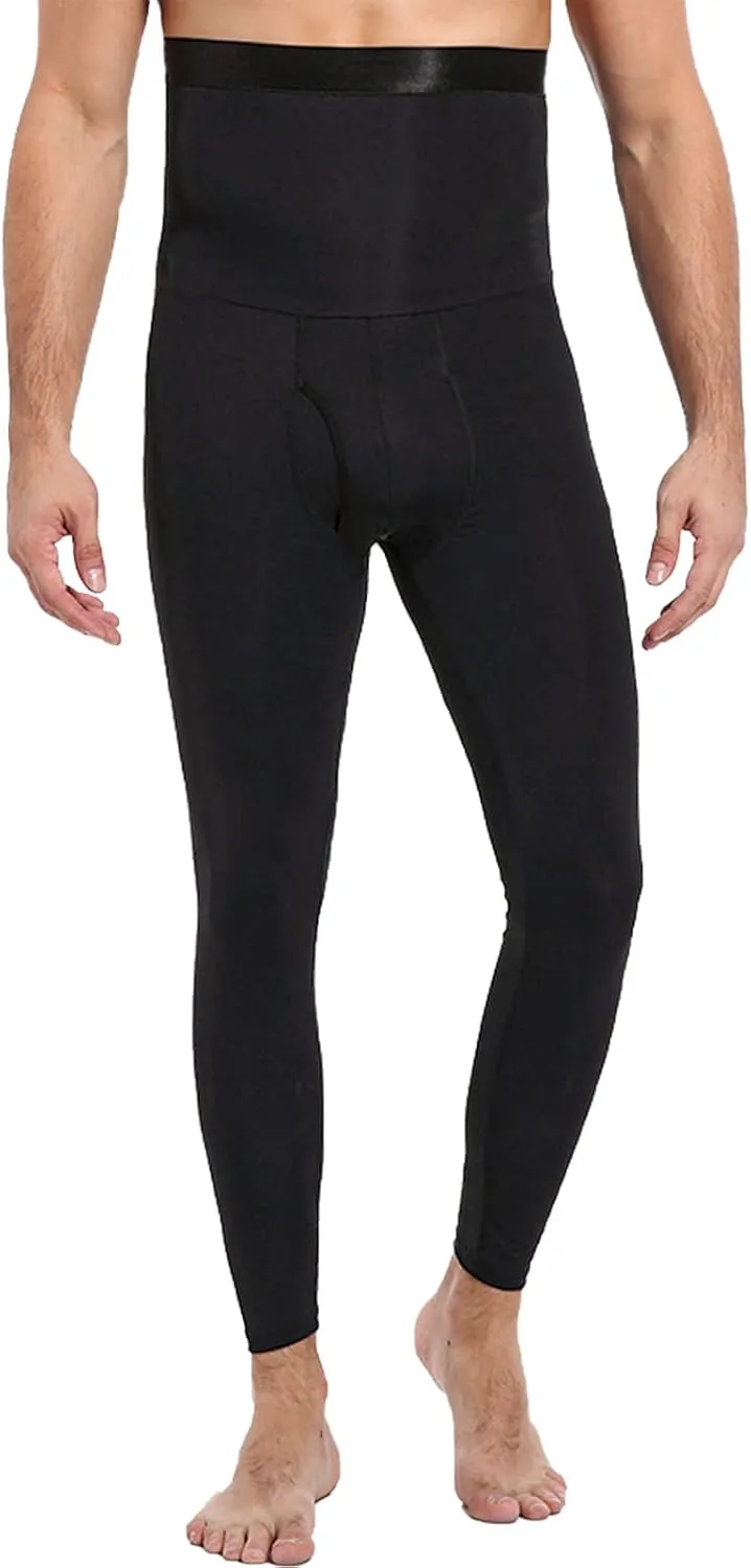 Sauna Short Pants for Men Sweat Sauna Suit Compression Leggings Tummy Control Shapewear High Waisted