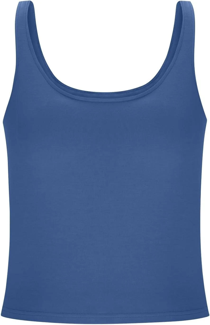 Seamless Workout Tank Tops for Women Summer Racerback Sleeveless Tops with Built-in Bra U-Back Athletic Gym Yoga Shirt