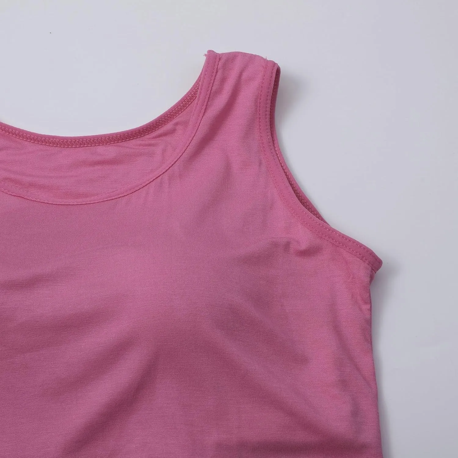 Shelf Bra Tank Tops for Women Wide Strap Workout Lingerie Camisoles Slim Fit Basic Athletic Sports Bras