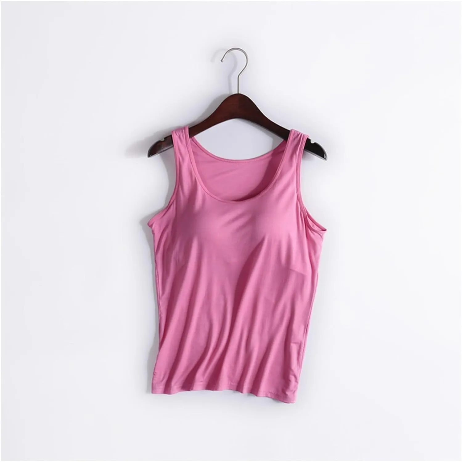 Shelf Bra Tank Tops for Women Wide Strap Workout Lingerie Camisoles Slim Fit Basic Athletic Sports Bras
