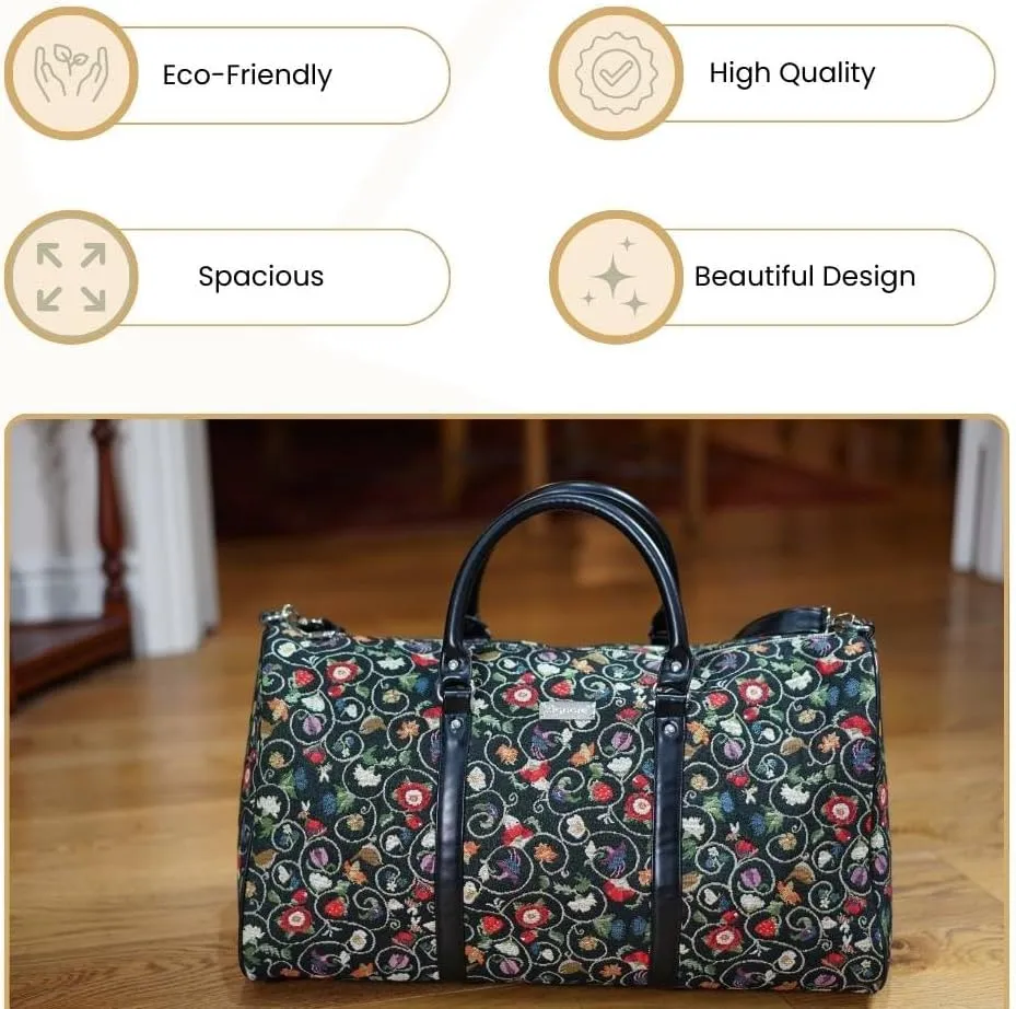 Signare Tapestry Large Duffel Bag, Ladies Overnight Weekender, Carryon Gym Sports Duffle, Travel Bags for Teens, Girls & Women