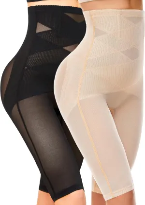 SIMIYA Shapewear Tummy Control Body Shaper for Women Compression Waist Trainer Girdle Thigh Slimmer Butt Lifting Shapewear