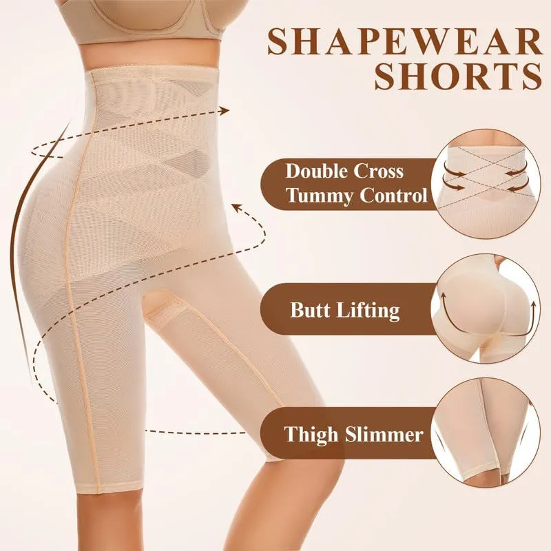 SIMIYA Shapewear Tummy Control Body Shaper for Women Compression Waist Trainer Girdle Thigh Slimmer Butt Lifting Shapewear