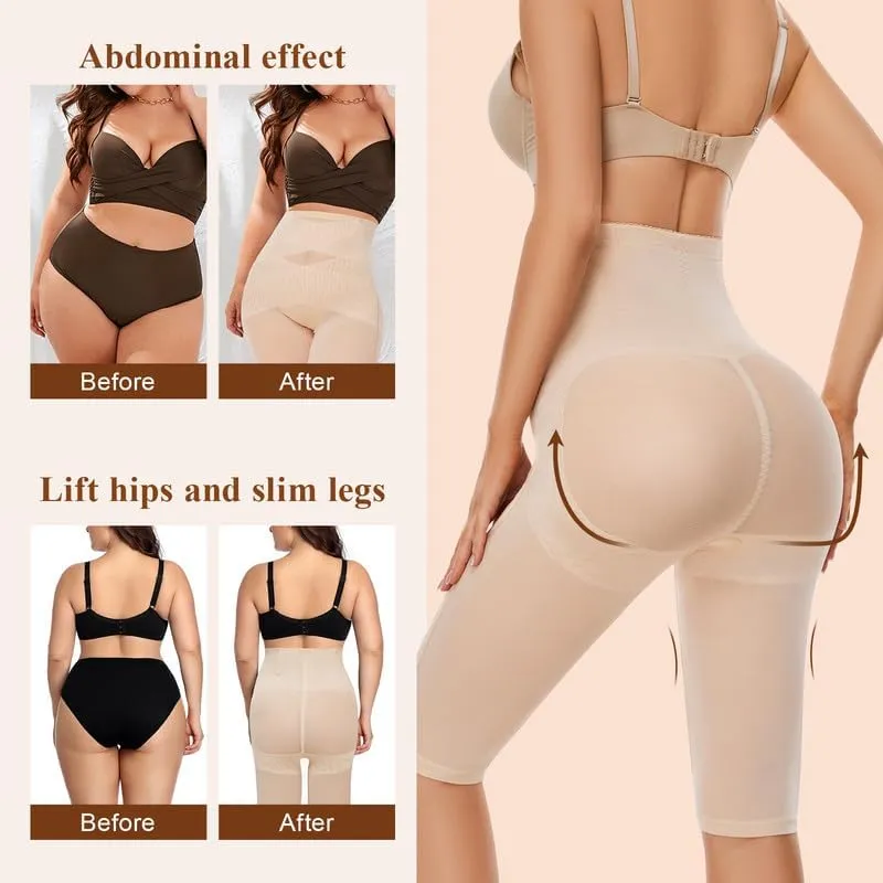 SIMIYA Shapewear Tummy Control Body Shaper for Women Compression Waist Trainer Girdle Thigh Slimmer Butt Lifting Shapewear