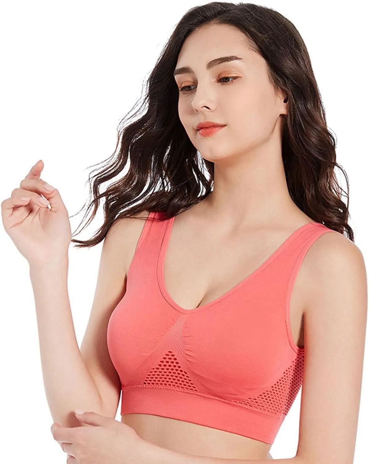 Sports Bras for Women High Support Large Bust Plus Size 4XL Bra with Bra Extender Built in Bra Tops for