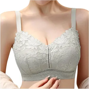 Sports Bras for Women Padded Zipper Criss Cross Back Workout Tops Gym Activewear Bra Front Closure Bra