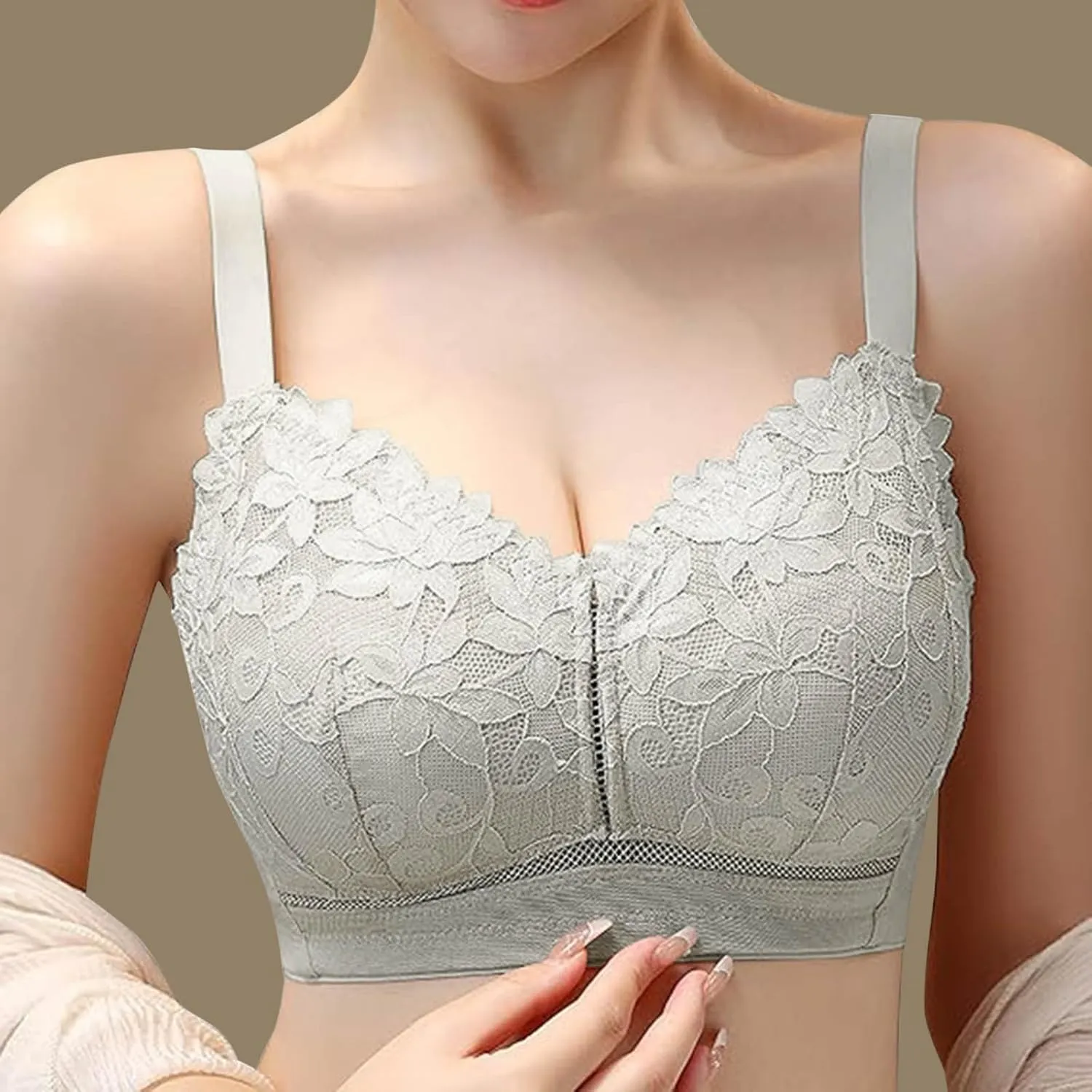 Sports Bras for Women Padded Zipper Criss Cross Back Workout Tops Gym Activewear Bra Front Closure Bra