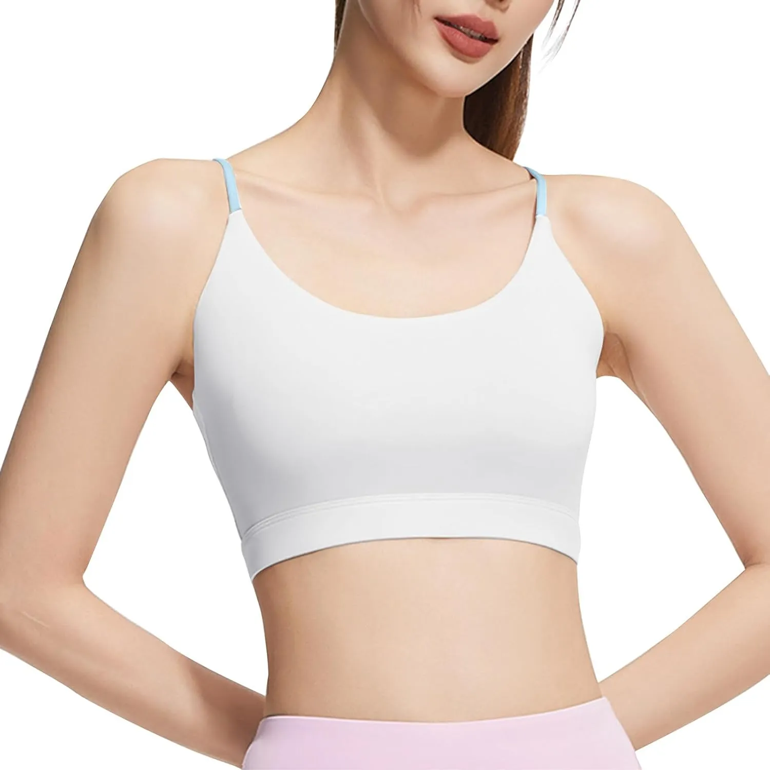 Sports Bras for Women Plus Size Summer Workout Tank Tops Yoga Basic Solid Lingerie Camisoles Cotton Undershirt