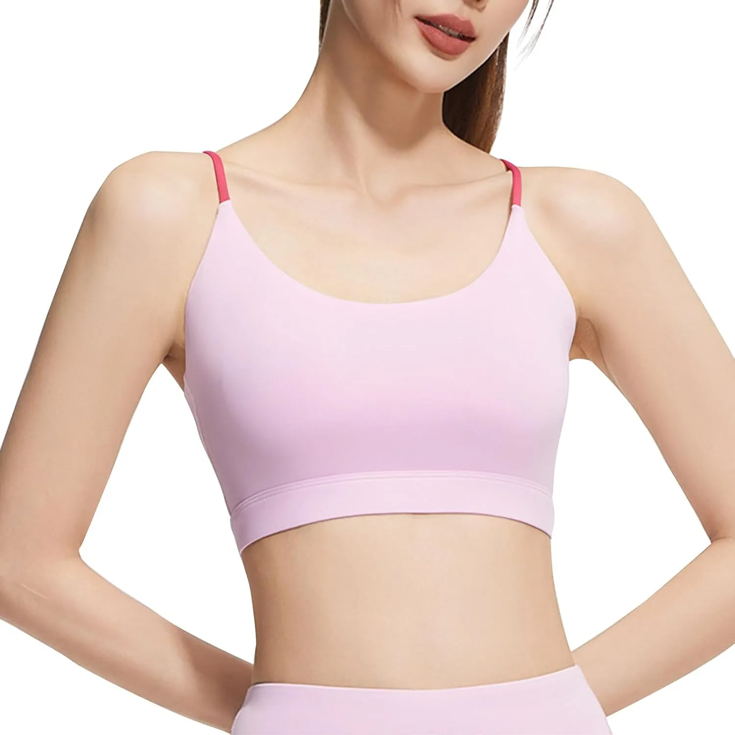 Sports Bras for Women Plus Size Summer Workout Tank Tops Yoga Basic Solid Lingerie Camisoles Cotton Undershirt