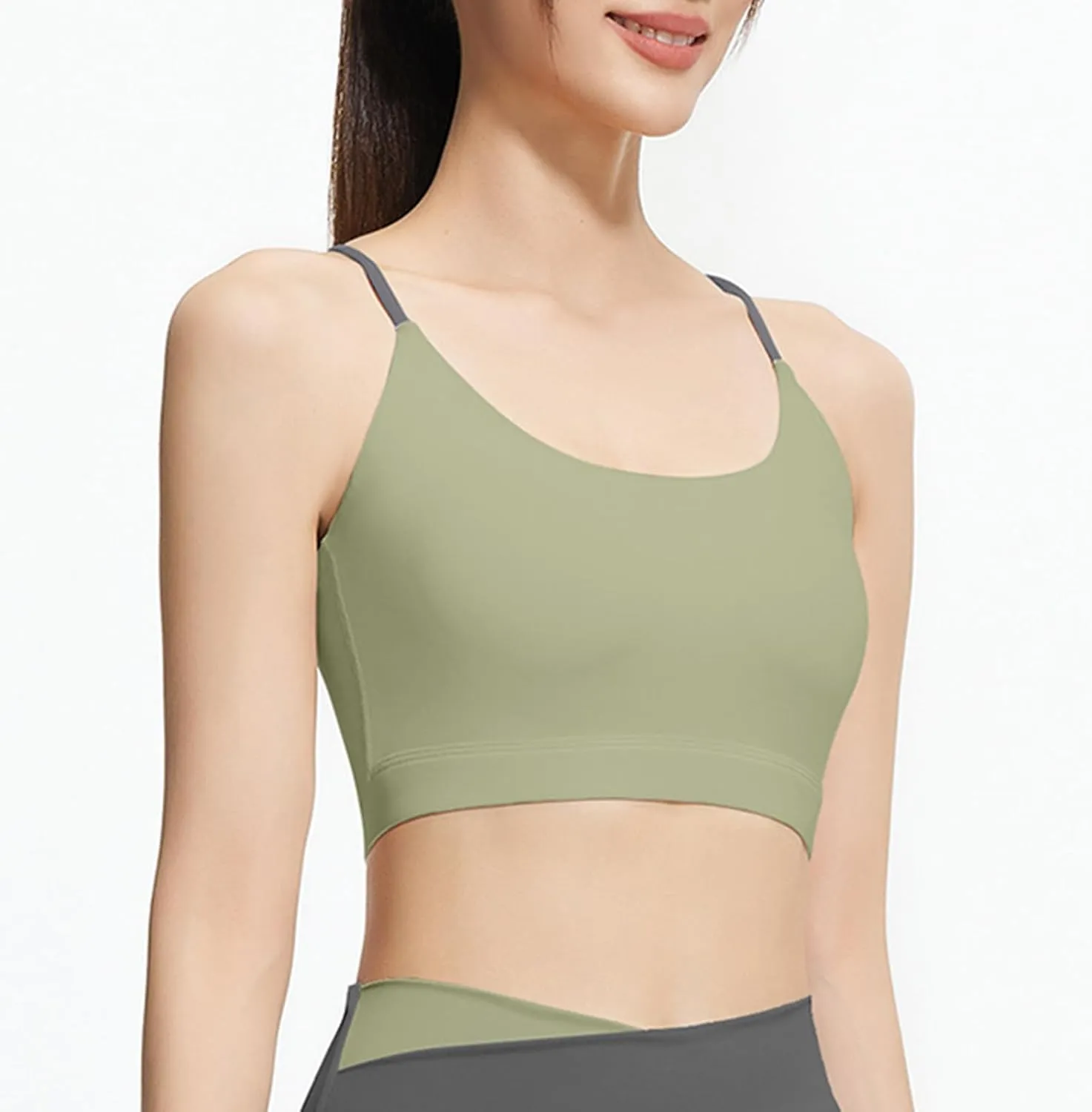 Sports Bras for Women Plus Size Summer Workout Tank Tops Yoga Basic Solid Lingerie Camisoles Cotton Undershirt