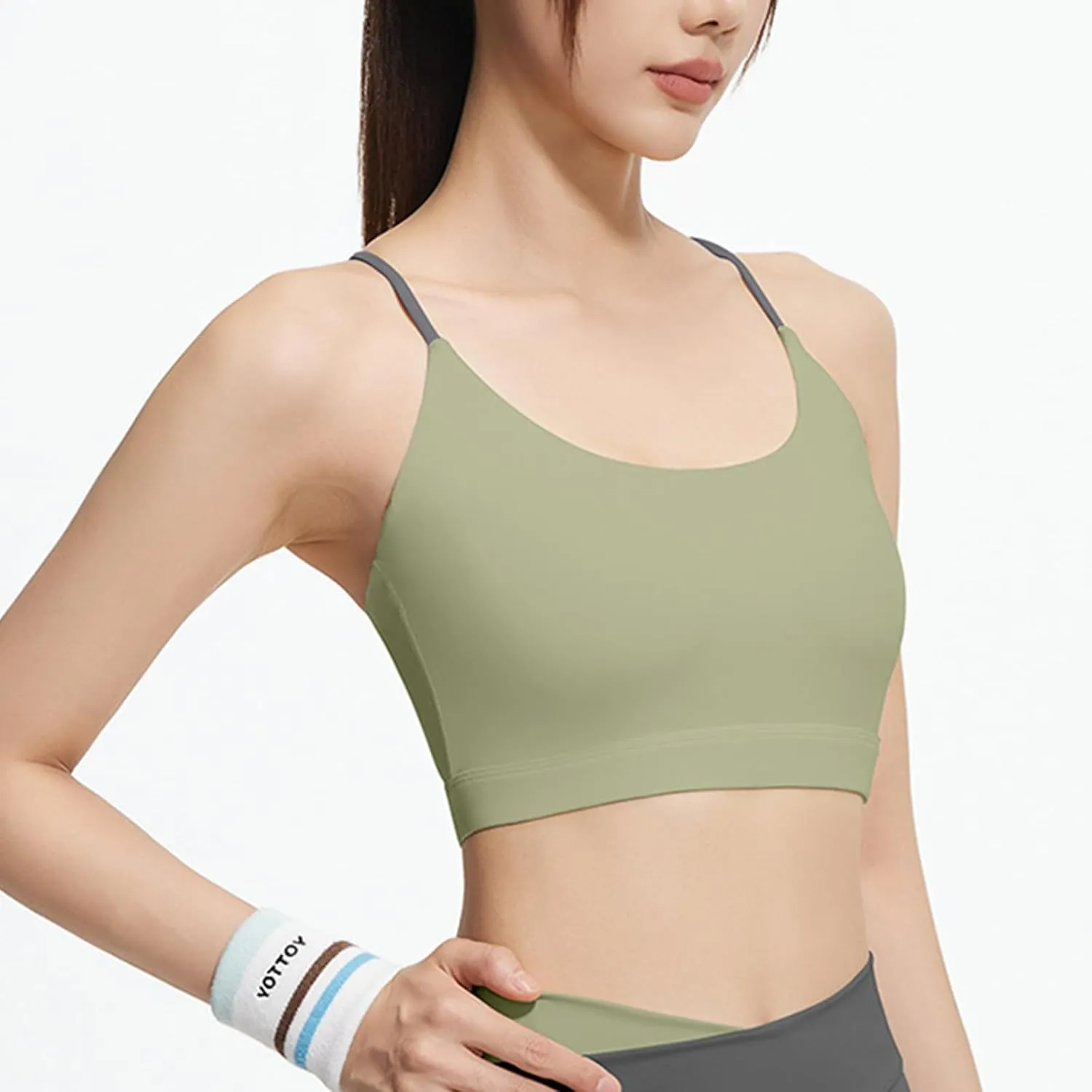 Sports Bras for Women Plus Size Summer Workout Tank Tops Yoga Basic Solid Lingerie Camisoles Cotton Undershirt