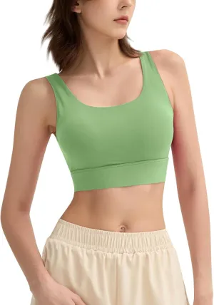 Sports Bras for Women Plus Size Summer Workout Tank Tops Yoga Basic Solid Lingerie Camisoles Cotton Undershirt