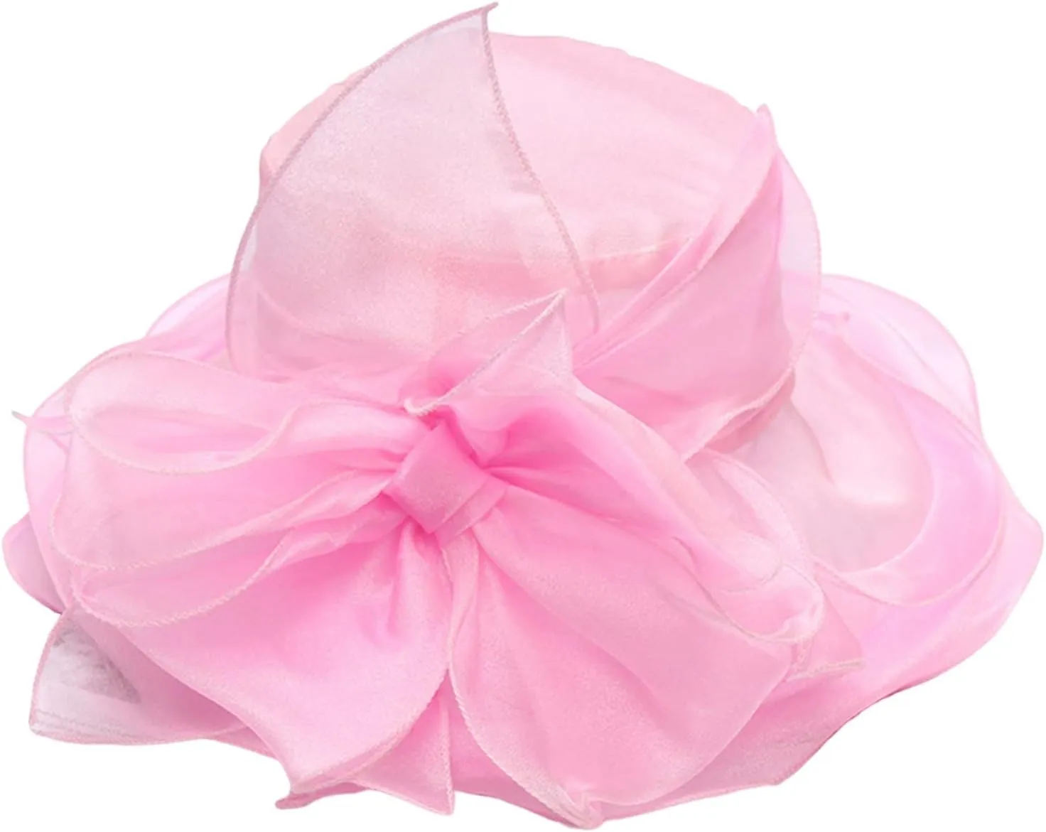 Spring Summer Mesh Sunshade Hat Flower Temperament Wedding Dress Hat Sun Dome Large Brim Hat Fashion Travel Hat