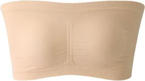 Strapless Nursing Bra for Women Seamless Bandeau Stretchy Non-Padded Bandeau Tube Top Bra Wire Free Bandeau Bra
