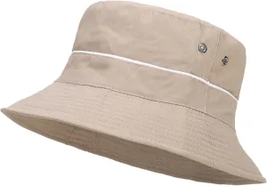 Sun Hats for Women Summer Casual Wide Brim Cotton Bucket Hat Beach Vacation Travel Accessories Beach Vacation Headwear