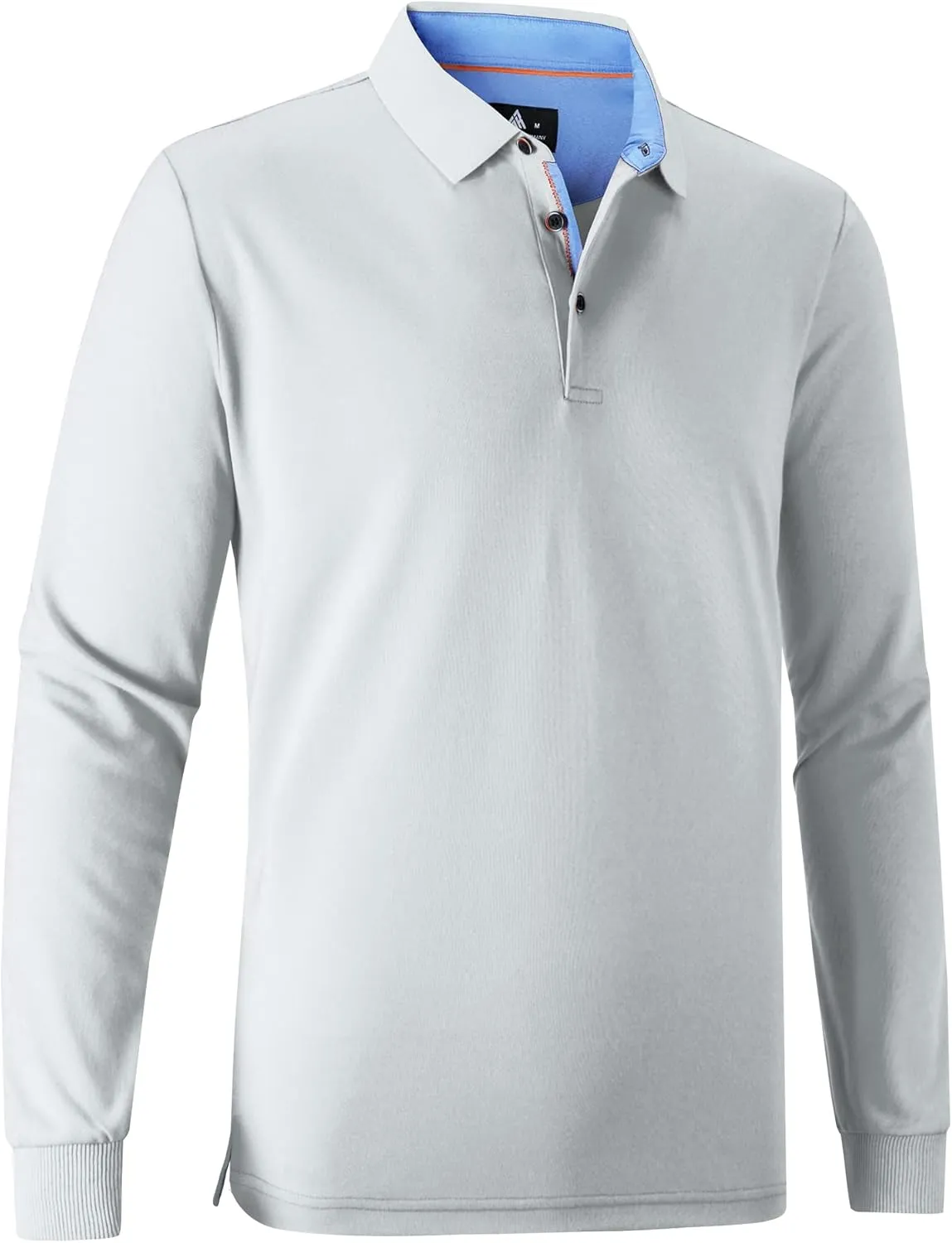 SWISSWELL Long Sleeve Polo Shirts for Men collared Performance Golf Shirts Casual Workwear Office