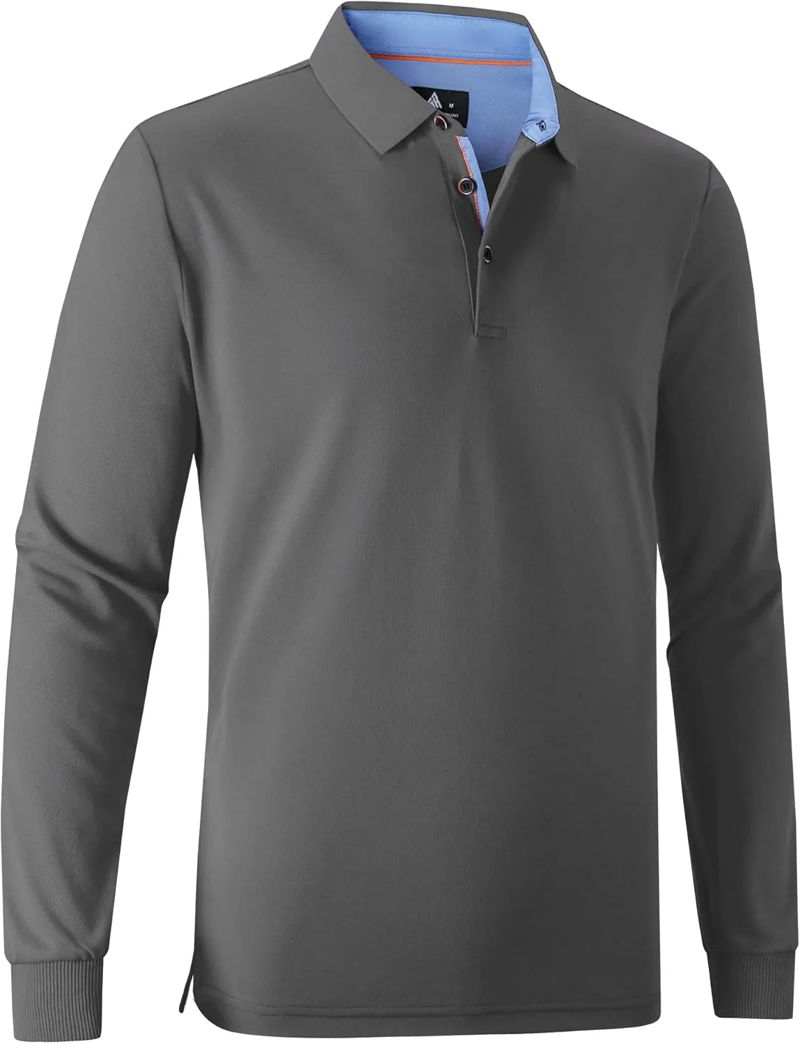 SWISSWELL Long Sleeve Polo Shirts for Men collared Performance Golf Shirts Casual Workwear Office