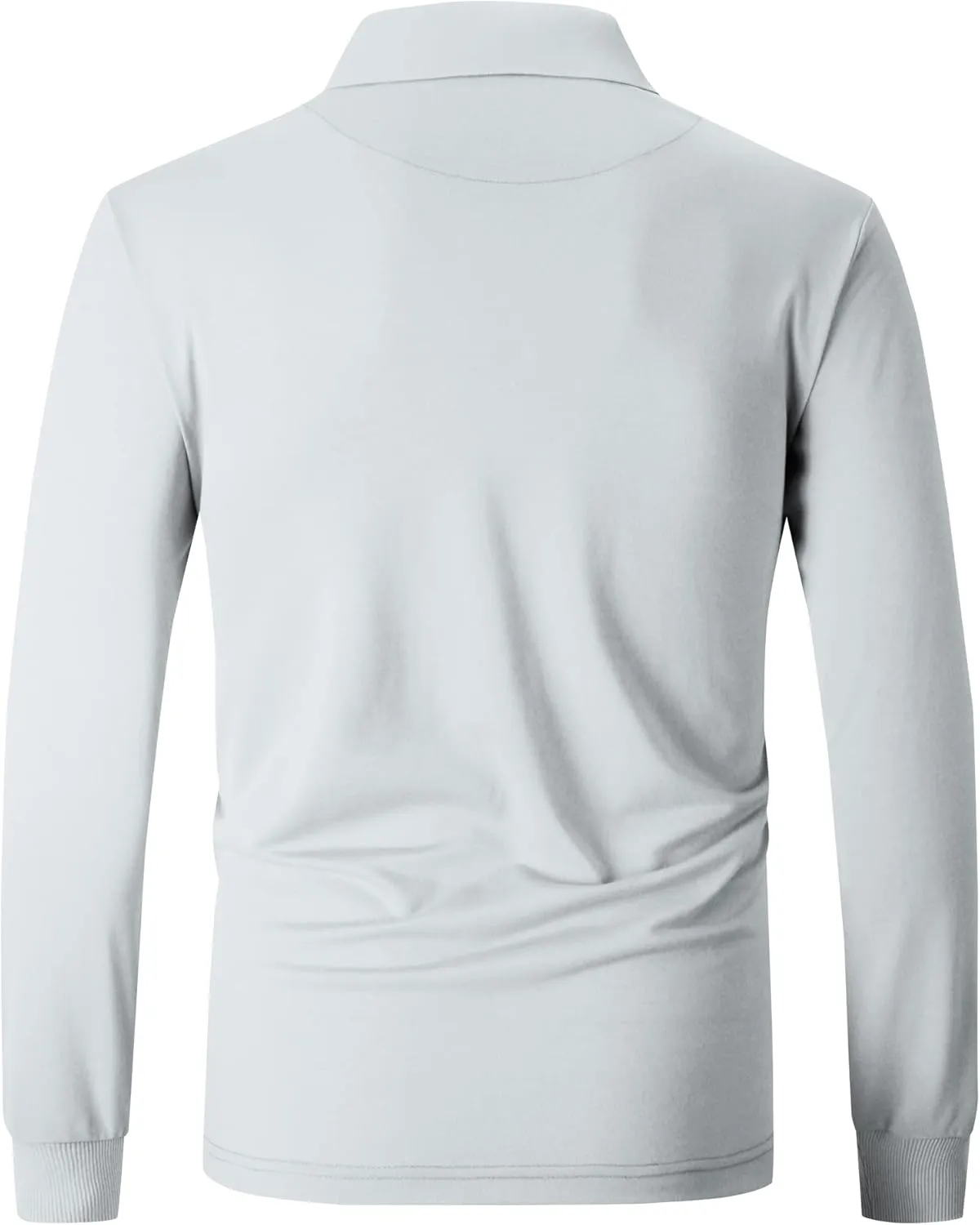 SWISSWELL Long Sleeve Polo Shirts for Men collared Performance Golf Shirts Casual Workwear Office