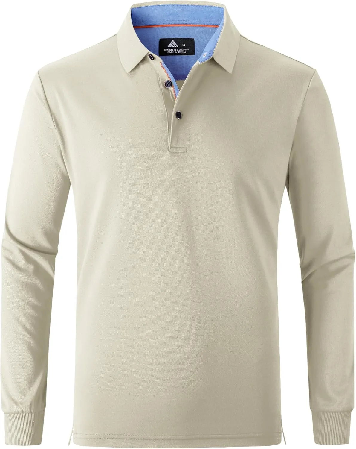 SWISSWELL Long Sleeve Polo Shirts for Men collared Performance Golf Shirts Casual Workwear Office