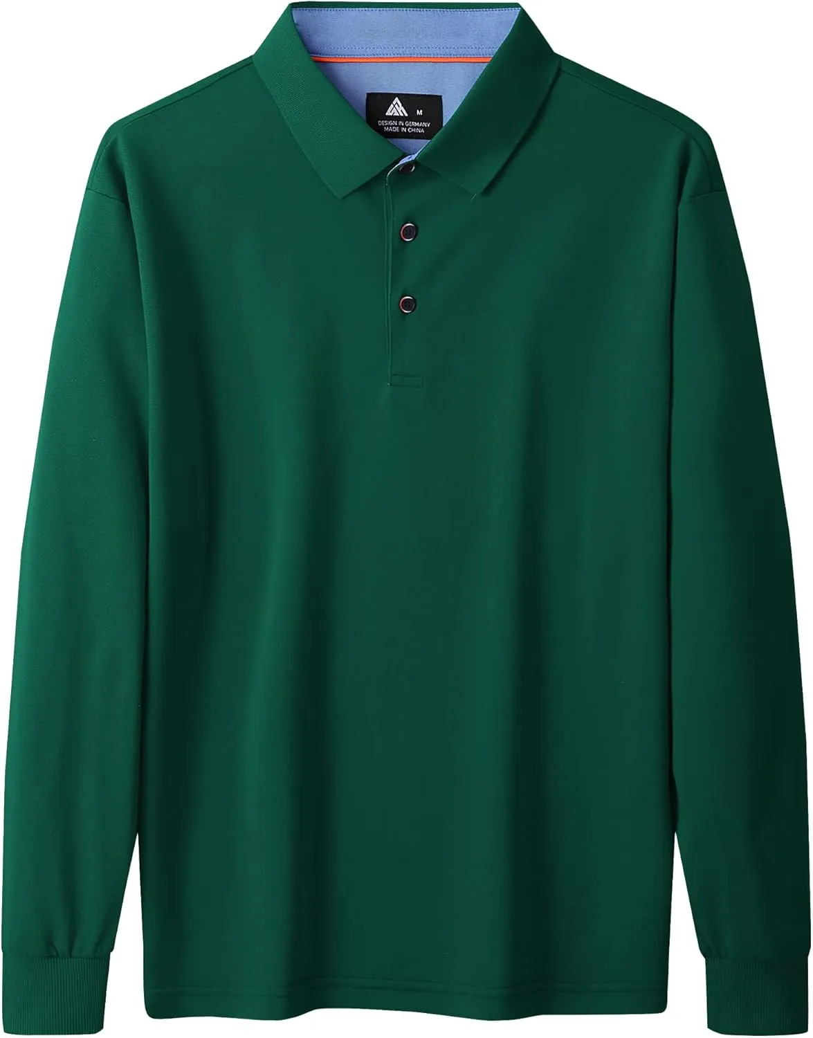 SWISSWELL Long Sleeve Polo Shirts for Men collared Performance Golf Shirts Casual Workwear Office