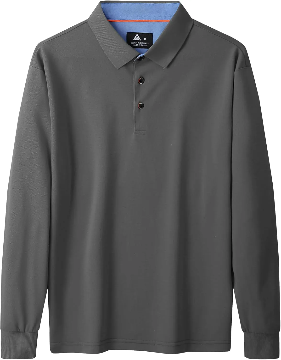 SWISSWELL Long Sleeve Polo Shirts for Men collared Performance Golf Shirts Casual Workwear Office