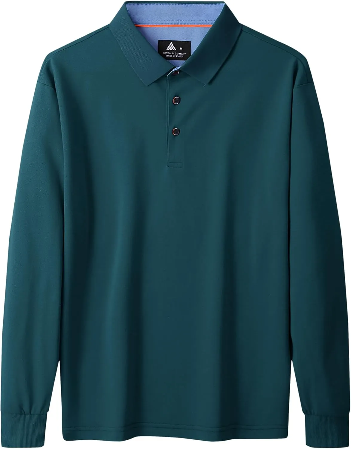 SWISSWELL Long Sleeve Polo Shirts for Men collared Performance Golf Shirts Casual Workwear Office