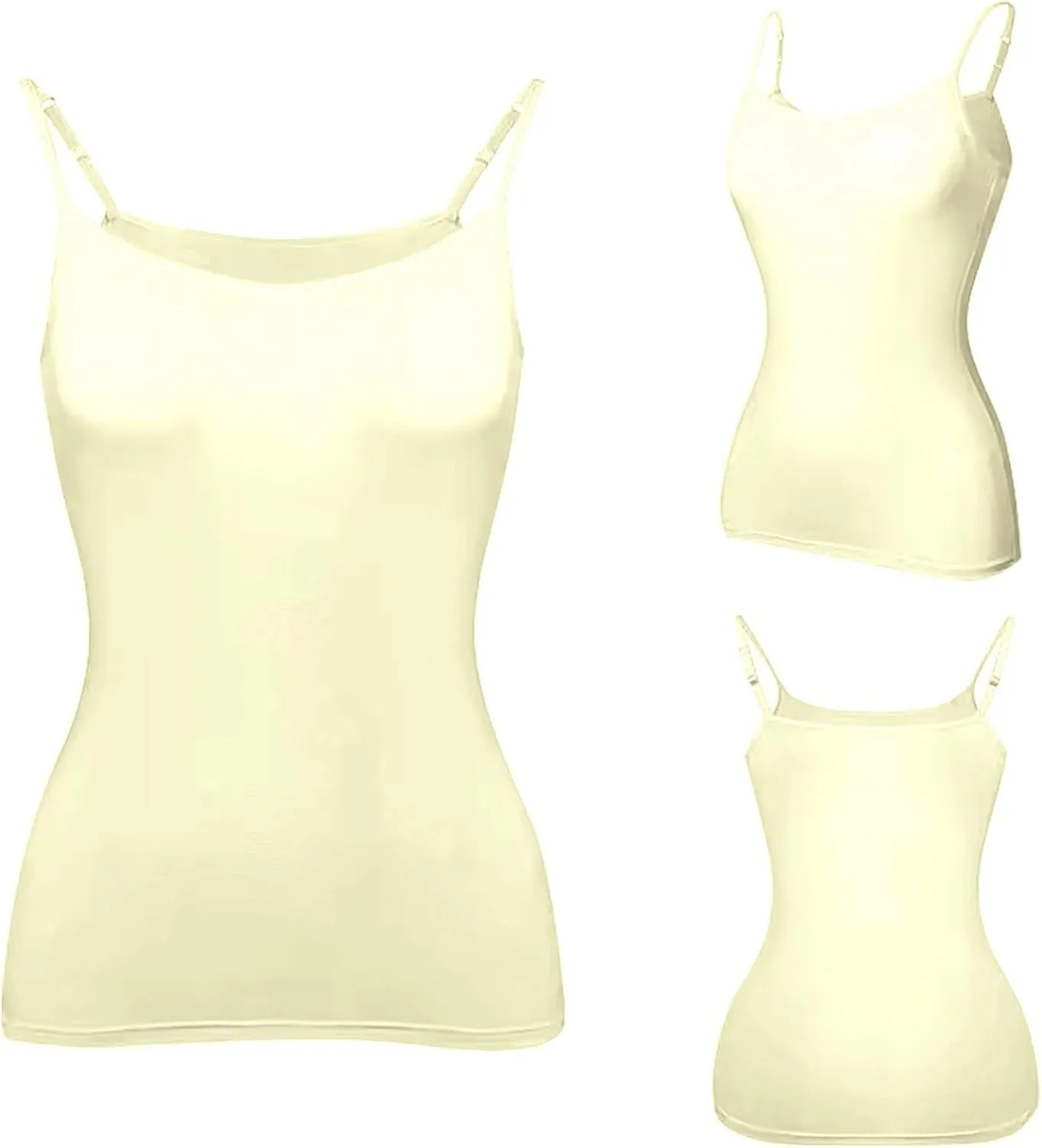 Tank Top for Women with Built in Bra 2025 Summer Shelf Bra Camisole Tops Womens Spaghetti Strap Cami Tank
