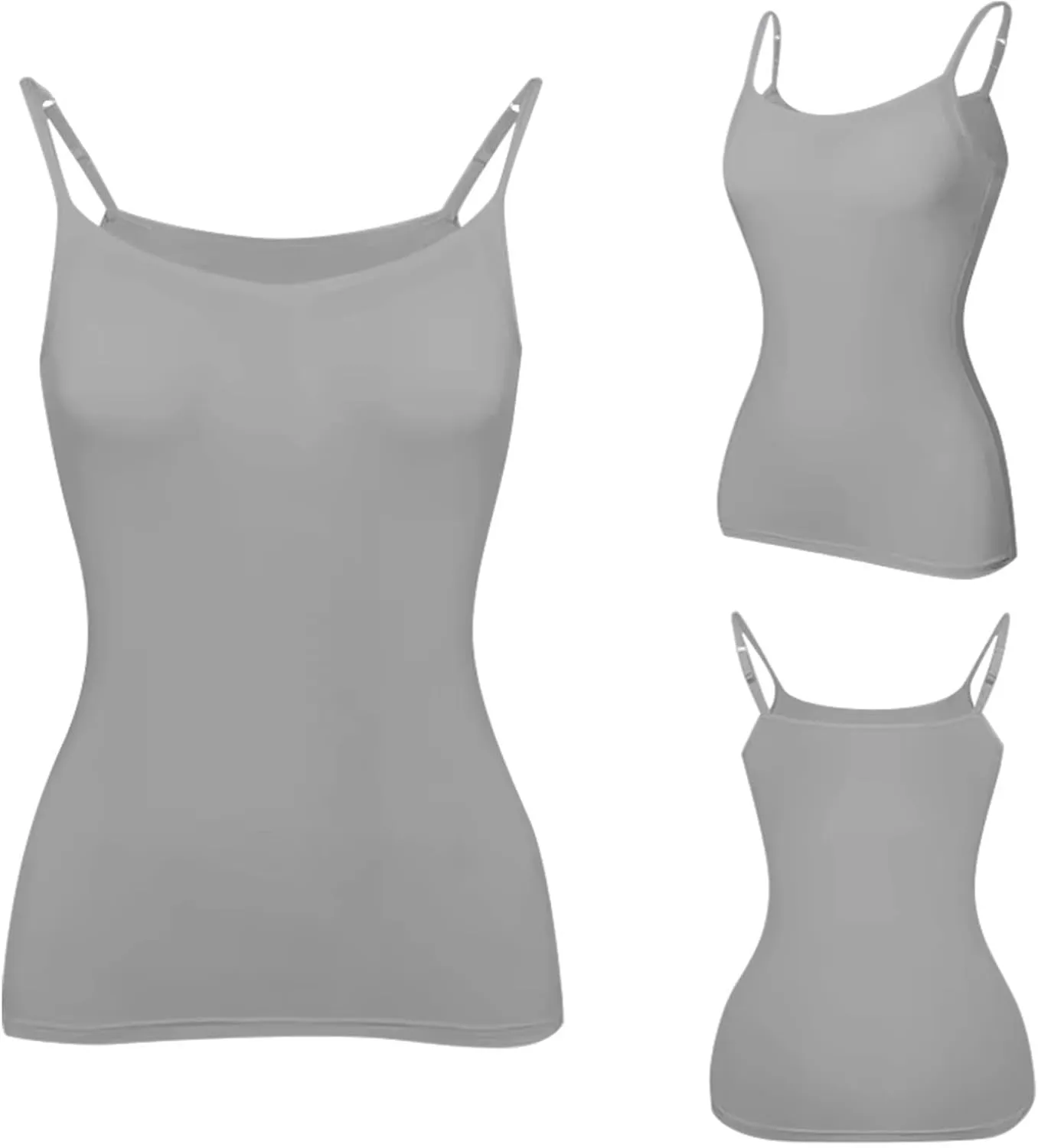 Tank Top for Women with Built in Bra 2025 Summer Shelf Bra Camisole Tops Womens Spaghetti Strap Cami Tank