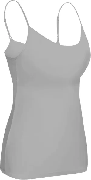 Tank Top for Women with Built in Bra 2025 Summer Shelf Bra Camisole Tops Womens Spaghetti Strap Cami Tank