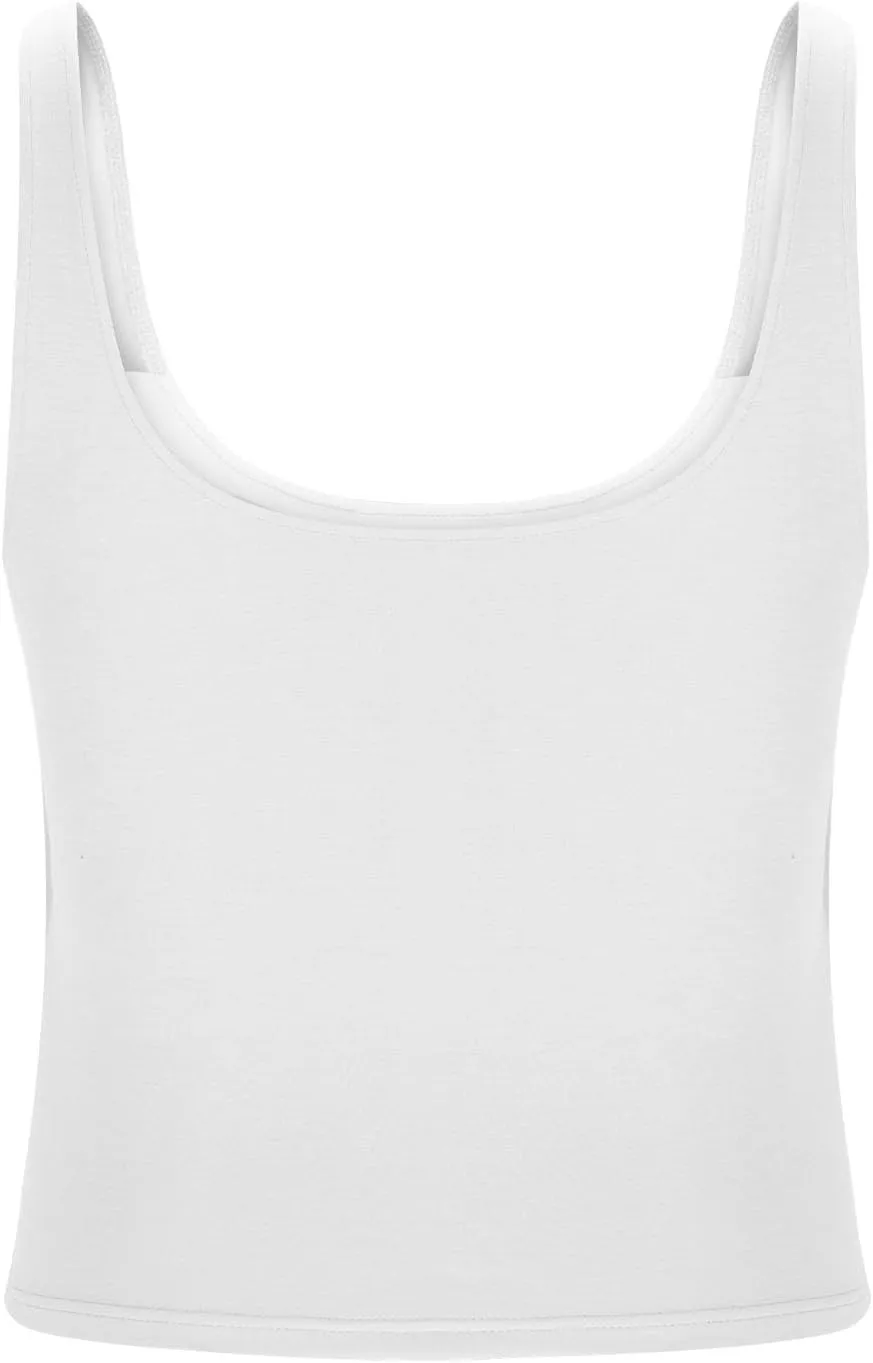 Tank Top with Built in Bra for Women Casual Summer Sleeveless Gym Crop Tops Workout Athletic Yoga Shirts