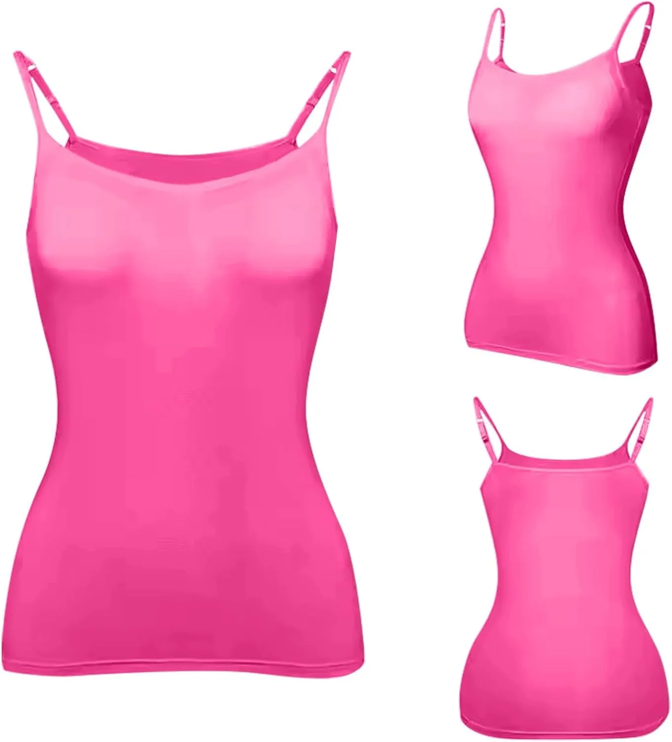 Tank Top with Built in Bra for Women Wide Strap Workout Lingerie Camisoles Slim Fit Basic Athletic Shelf Bra