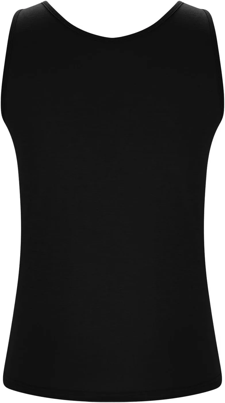 Tank Tops for Women Plus Size Ladies Sleeveless Wider Strap Camisole Tops Built in Padded Casual Workout Basic Tanks
