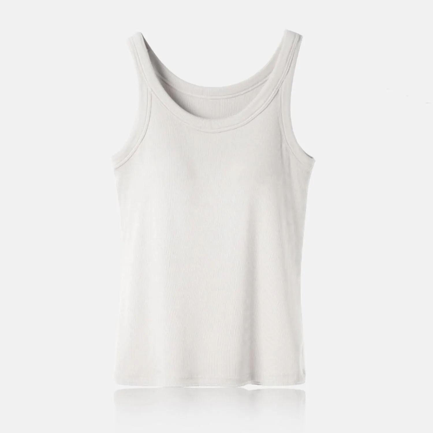 Tank Tops for Women with Built in Bra 2025 Summer Beach Fashion Scoop Neck Sleeveless Spaghetti Strap Tank Top