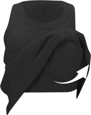 Tank Tops with Built in Bras Round Neck Ribbed Tank Top with Bra Pads Loose Casual Workout Tank Tops for Women
