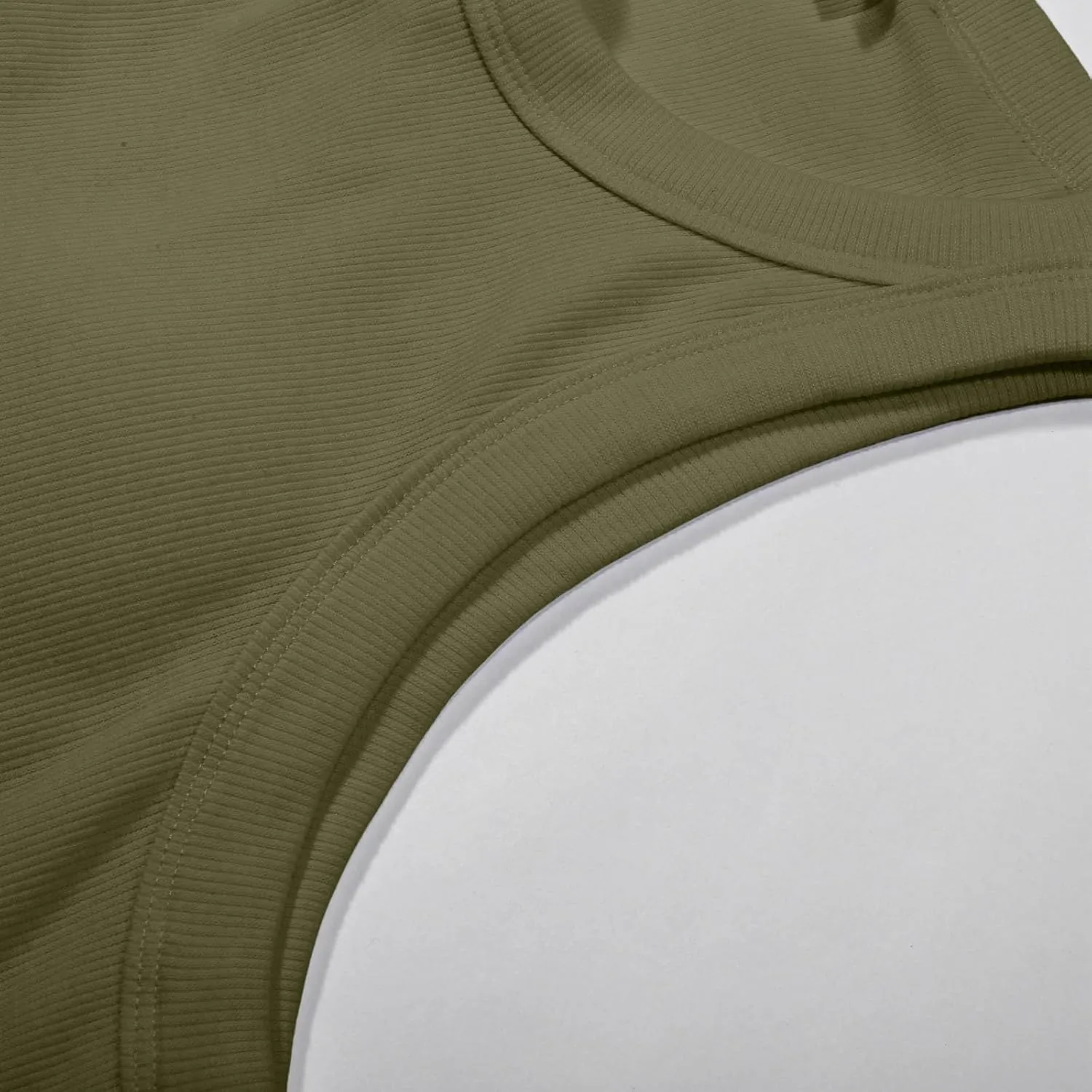 Tank Tops with Built in Bras Round Neck Ribbed Tank Top with Bra Pads Loose Casual Workout Tank Tops for Women